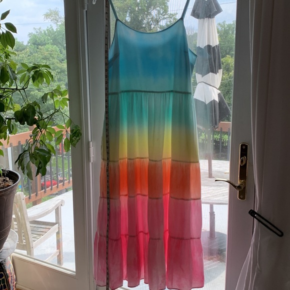 Crown & Ivy Tie Dye Pastel Maxi Dress Sz 12 NWOT - Picture 9 of 15